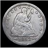 Image 2 : 1853-p Arrows & Rays Seated Liberty Quarter 25c Grades vf+