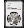 Image 2 : ***Auction Highlight*** NGC 1925-p Peace Dollar $1 Graded ms66 By NGC (fc)