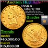***Auction Highlight*** 1856-s Gold Liberty Eagle $10 Graded ms61 By SEGS (fc)