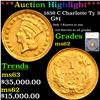***Auction Highlight*** 1859 C Gold Dollar Charlotte Ty 3 $1 Graded ms62 By SEGS (fc)