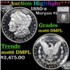 Image 1 : ***Auction Highlight*** 1880-s Morgan Dollar $1 Graded ms66 DMPL By SEGS (fc)