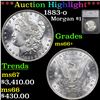 Image 1 : ***Auction Highlight*** 1883-o Morgan Dollar $1 Graded ms66+ By SEGS (fc)
