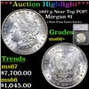 ***Auction Highlight*** 1897-p Morgan Dollar Near Top POP! $1 Graded ms66+ By SEGS (fc)