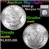 ***Auction Highlight*** 1880-p Morgan Dollar $1 Graded ms66 By SEGS (fc)