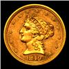 Image 2 : ***Auction Highlight*** 1849-p Gold Liberty Quarter Eagle TOP POP! $2 1/2 Graded ms64 PL By SEGS (fc