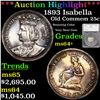 ***Auction Highlight*** 1893 Isabella Isabella Quarter 25c Graded ms64+ By SEGS (fc)