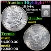 ***Auction Highlight*** 1894-o Morgan Dollar $1 Graded ms63 By SEGS (fc)