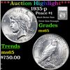 ***Auction Highlight*** 1935-p Peace Dollar $1 Graded ms65 By SEGS (fc)