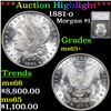 ***Auction Highlight*** 1881-o Morgan Dollar $1 Graded ms65+ By SEGS (fc)