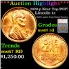 ***Auction Highlight*** 1929-p Lincoln Cent Near Top POP! 1c Graded ms67 rd By SEGS (fc)