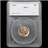 Image 4 : ***Auction Highlight*** 1938-d Buffalo Nickel Near Top POP! 5c Graded ms67+ By SEGS (fc)
