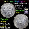 Image 1 : ***Auction Highlight*** 1896-o Morgan Dollar vam 24 R5 $1 Graded Select Unc By USCG (fc)