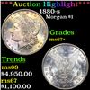 ***Auction Highlight*** 1880-s Morgan Dollar $1 Grades Gem++ Unc (fc)