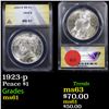 ANACS 1923-p Peace Dollar $1 Graded ms61 By ANACS