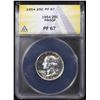Image 2 : Proof ANACS 1954 Washington Quarter 25c Graded pr67 By ANACS