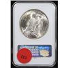 Image 3 : NGC 1923-p Peace Dollar Old Holder $1 Graded ms64 By NGC