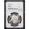 Image 2 : NGC 1879-s Morgan Dollar $1 Graded ms65 BY NGC