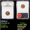 Image 1 : NGC 1939-s Lincoln Cent 1c Graded ms66 rd By NGC