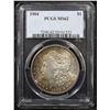 Image 2 : PCGS 1904-p Rainbow Toned Morgan Dollar $1 Graded ms62 By PCGS