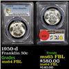 Image 1 : PCGS 1950-d Franklin Half Dollar 50c Graded ms64 FBL By PCGS