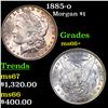 1885-o Morgan Dollar $1 Graded ms66+