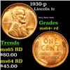 Image 1 : 1930-p Lincoln Cent 1c Grades Choice+ Unc RD