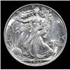 Image 2 : 1943-p Walking Liberty Half Dollar 50c Grades Select+ Unc