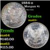 Image 1 : 1884-o Morgan Dollar $1 Grades Select+ Unc