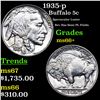 Image 1 : 1935-p Buffalo Nickel 5c Grades GEM++ Unc