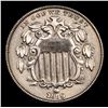 Image 2 : 1869 Shield Nickel 5c Grades Choice AU/BU Slider
