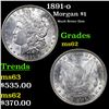 Image 1 : 1891-o Morgan Dollar $1 Grades Select Unc