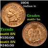 Image 1 : 1904 Indian Cent 1c Grades GEM+ Unc BN