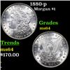 Image 1 : 1880-p Morgan Dollar $1 Grades Choice Unc