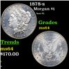 Image 1 : 1878-s Morgan Dollar $1 Grades Choice Unc