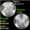 Image 1 : 1882-s Morgan Dollar $1 Grades GEM+ Unc