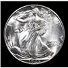 Image 2 : 1946-d Walking Liberty Half Dollar 50c Grades Choice+ Unc