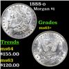 Image 1 : 1888-o Morgan Dollar $1 Grades Select+ Unc