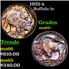 1931-s Buffalo Nickel 5c Grades GEM+ Unc