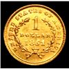 Image 3 : 1851 Gold Dollar $1 Grades Select Unc