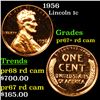Proof 1956 Lincoln Cent 1c Grades Gem++ Proof Rd Cam
