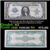 1923 $1 large size Blue Seal Silver Certificate, Fr-237 Signatures of Speelman & White Grades f+