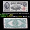 1917 $2 Large Size Legal Tender Note FR-60 Thomas Jefferson Grades vf+