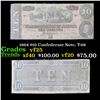 Image 1 : 1864 $10 Confederate Note, T-68 Grades vf+