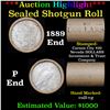 ***Auction Highlight*** 1889 Morgan & P Ends Cull-VG Mixed Morgan/Peace Silver Dollar Shotgun Roll,