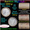 ***Auction Highlight*** Full solid date 1892-p Morgan silver dollar roll, 20 coins xf/au (fc)