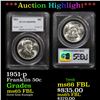 ***Auction Highlight*** PCGS 1951-p Franklin Half Dollar 50c Graded ms65 FBL By PCGS (fc)