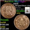 ***Auction Highlight*** 1804 Draped Bust Half Cent 1/2c Graded xf45 By SEGS (fc)