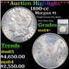 ***Auction Highlight*** 1890-cc Morgan Dollar $1 Graded ms64+ By SEGS (fc)