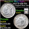 ***Auction Highlight*** 1811 Capped Bust Half Dollar O-106 R3 50c Graded ms63+ By SEGS (fc)