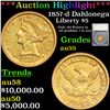 ***Auction Highlight*** 1857-d Gold Liberty Half Eagle Dahlonega $5 Graded au55 By SEGS (fc)